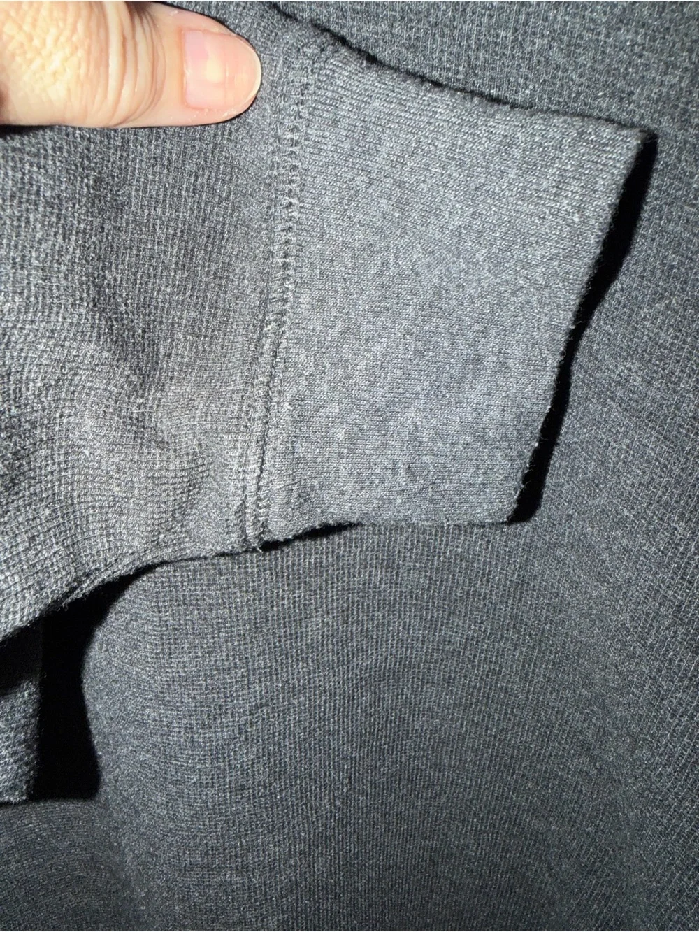 Banana Republic Men's Long-Sleeve Henley — Dark Charcoal